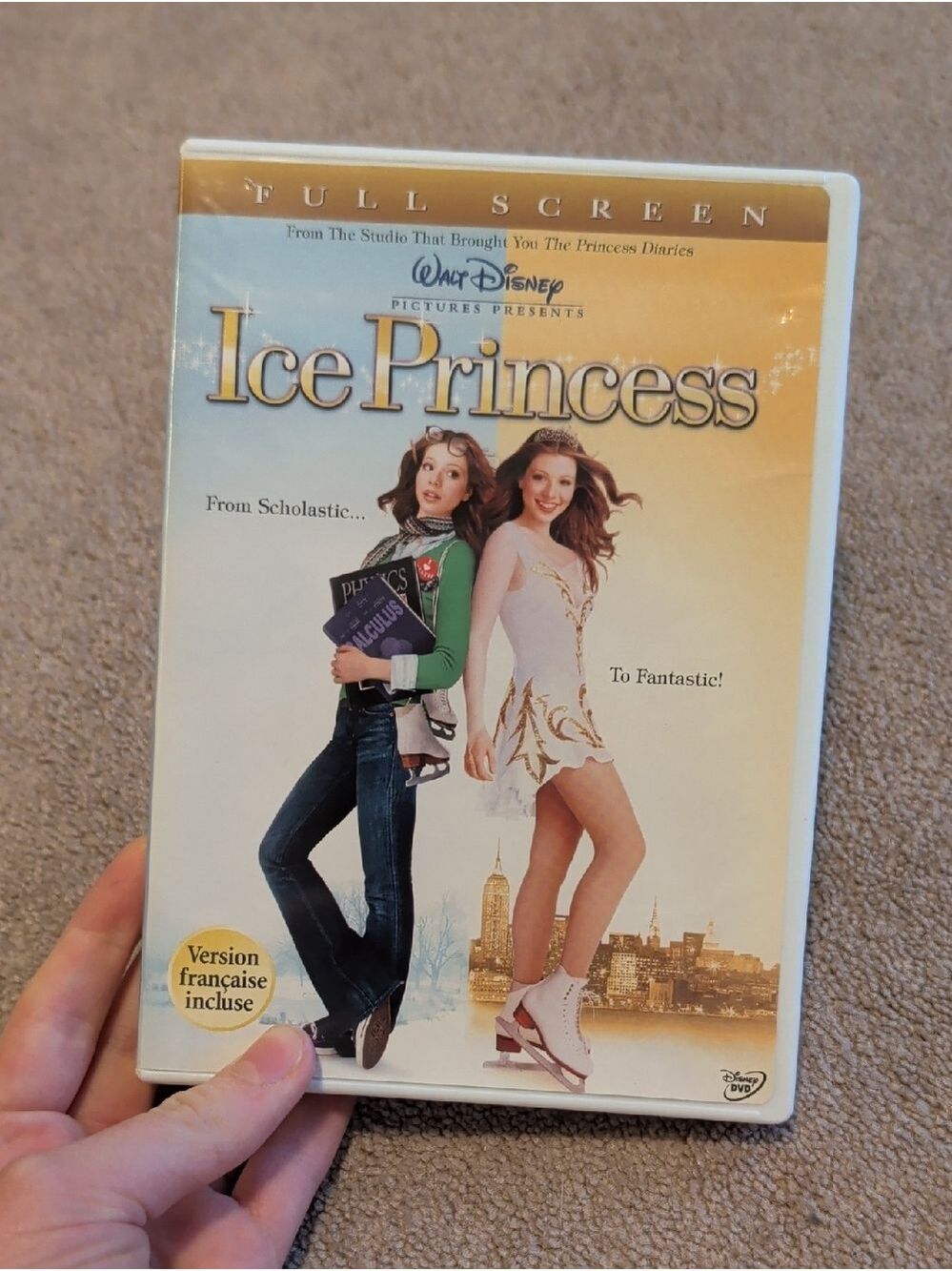 💜‎ 5/$20 Walt Disney Ice Princess DVD - White & Gold Cover